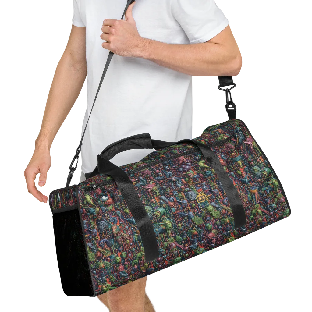 Circuit Beastiary on Duffle Bag — Right Front