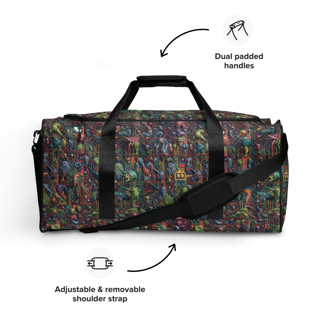 Circuit Beastiary on Duffle Bag — Front