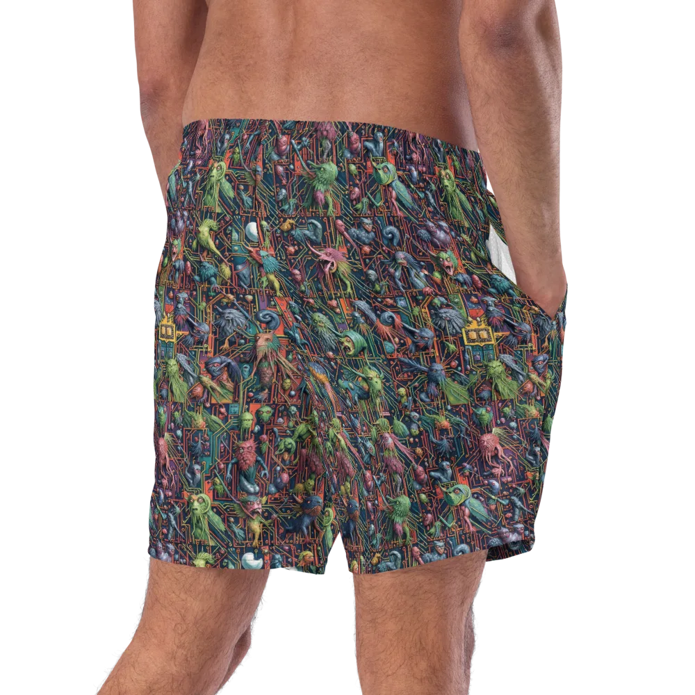 Circuit Beastiary on Swim Trunks — Right Back
