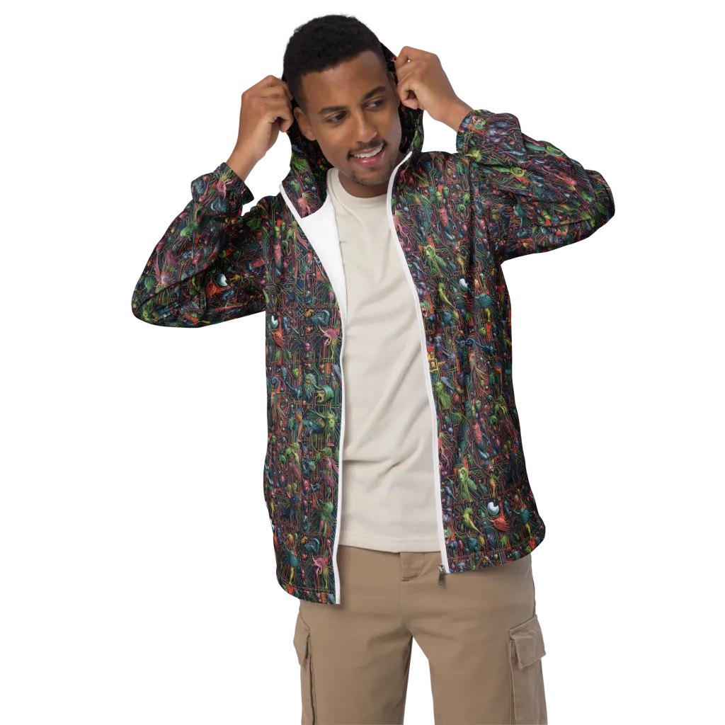 Circuit Beastiary on Men's Windbreaker — Front