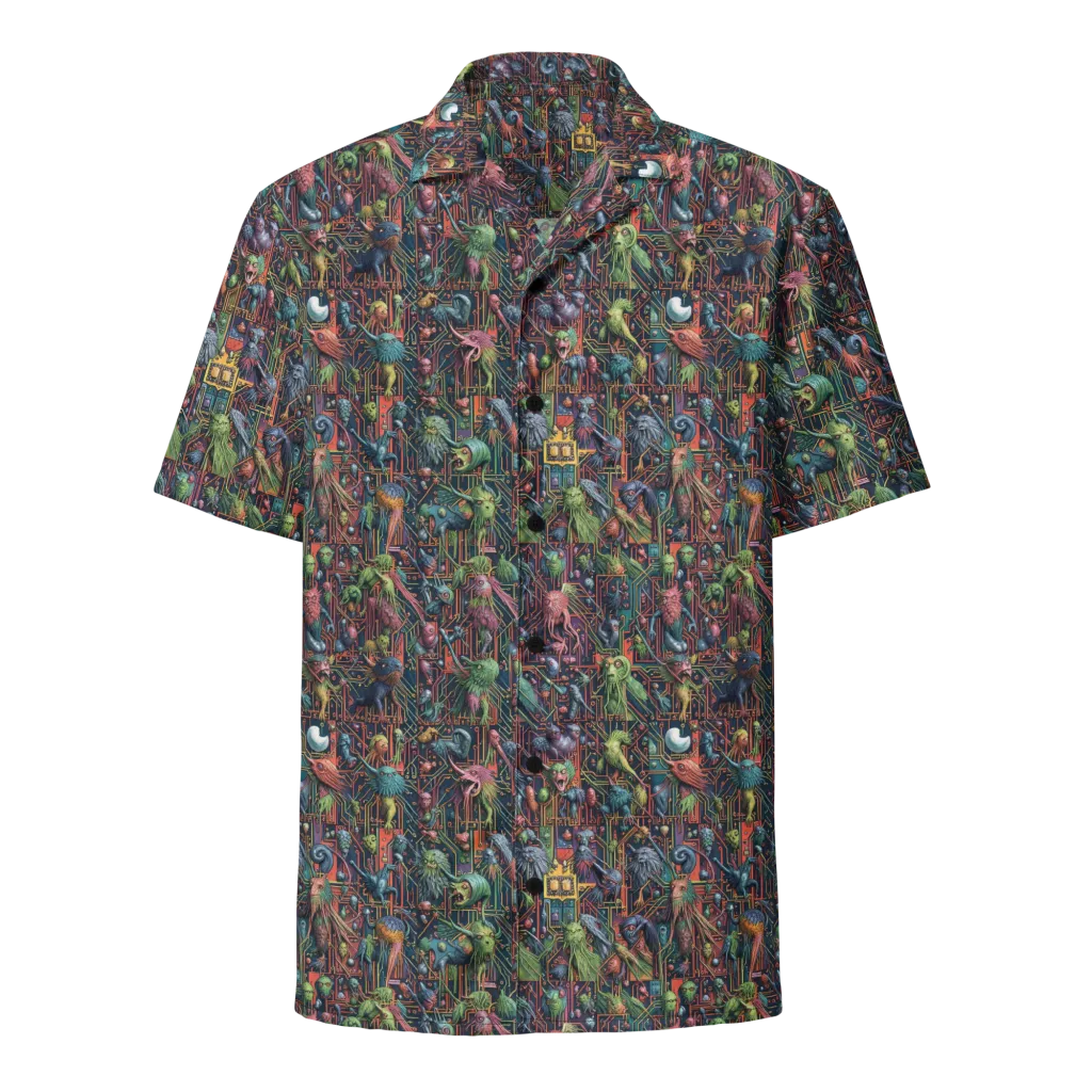 Circuit Beastiary on Button Shirt — Front