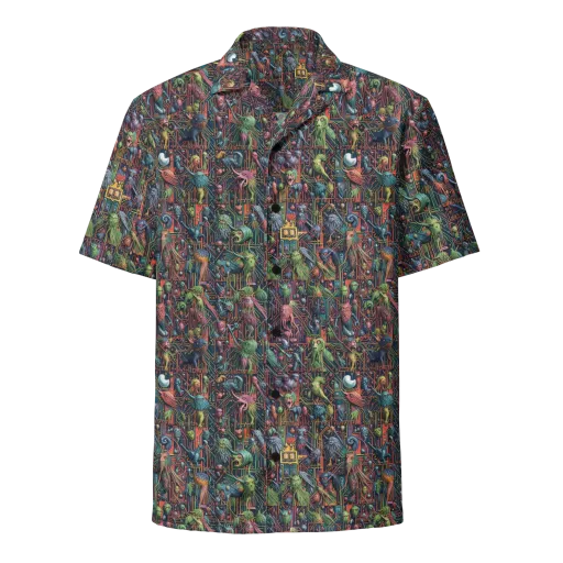 Circuit Beastiary on a Button Shirt