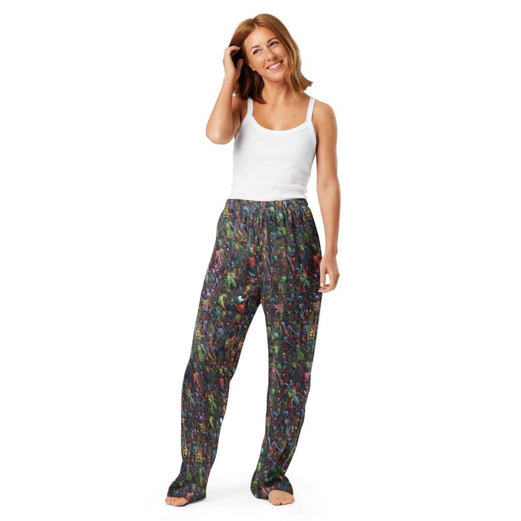 Circuit Beastiary on Women's Pajama Pants — Front