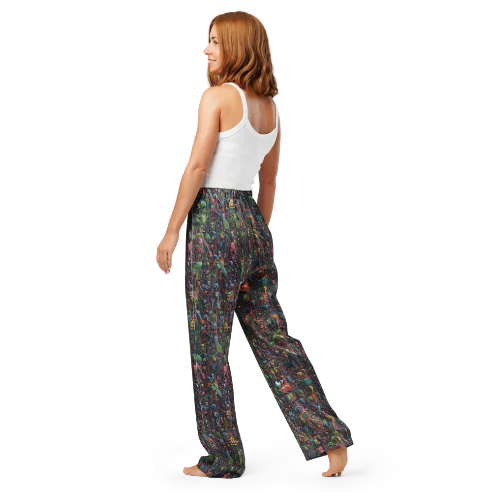 Circuit Beastiary on Women's Pajama Pants — Back
