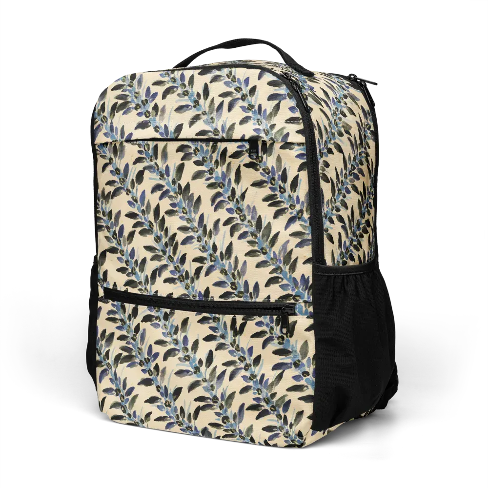 Indigo Sprig on Utility Backpack — Left Front