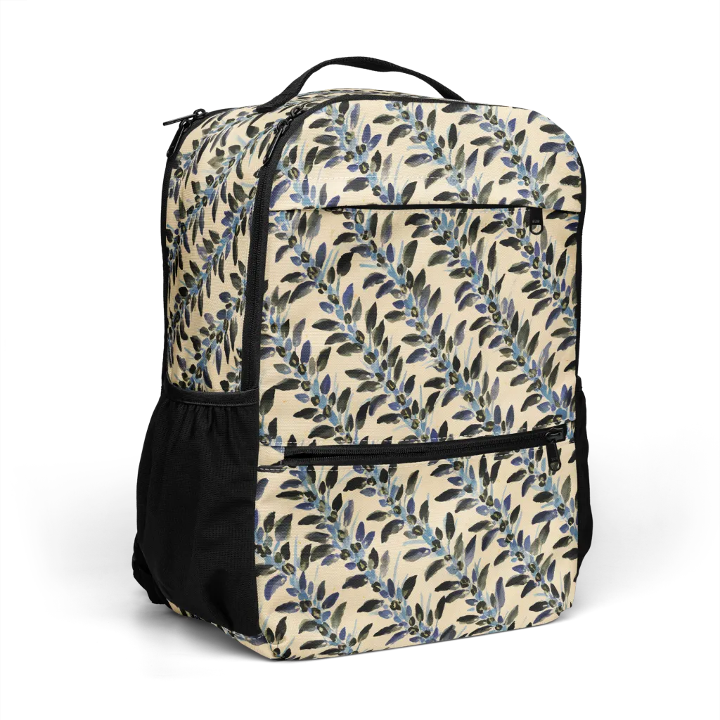 Indigo Sprig on Utility Backpack — Right Front