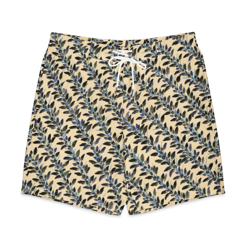 Indigo Sprig on Men's Board Shorts — Front
