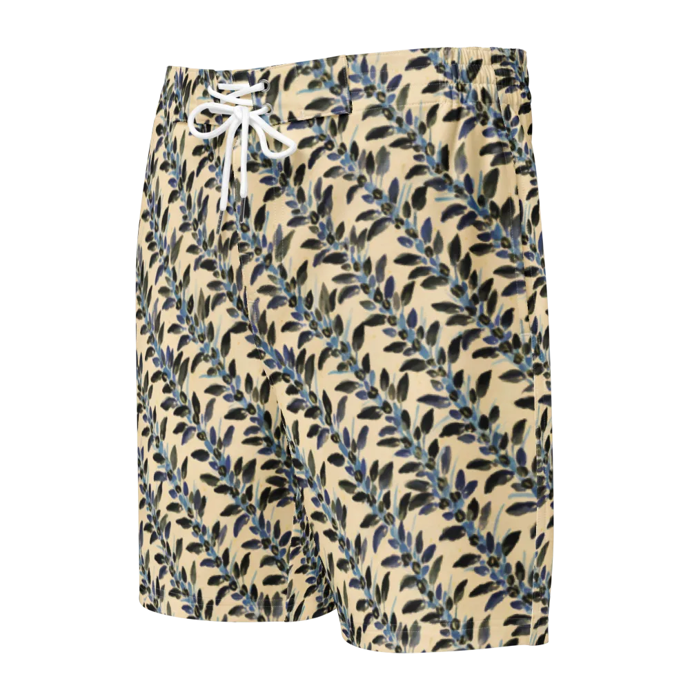 Indigo Sprig on Men's Board Shorts — Front