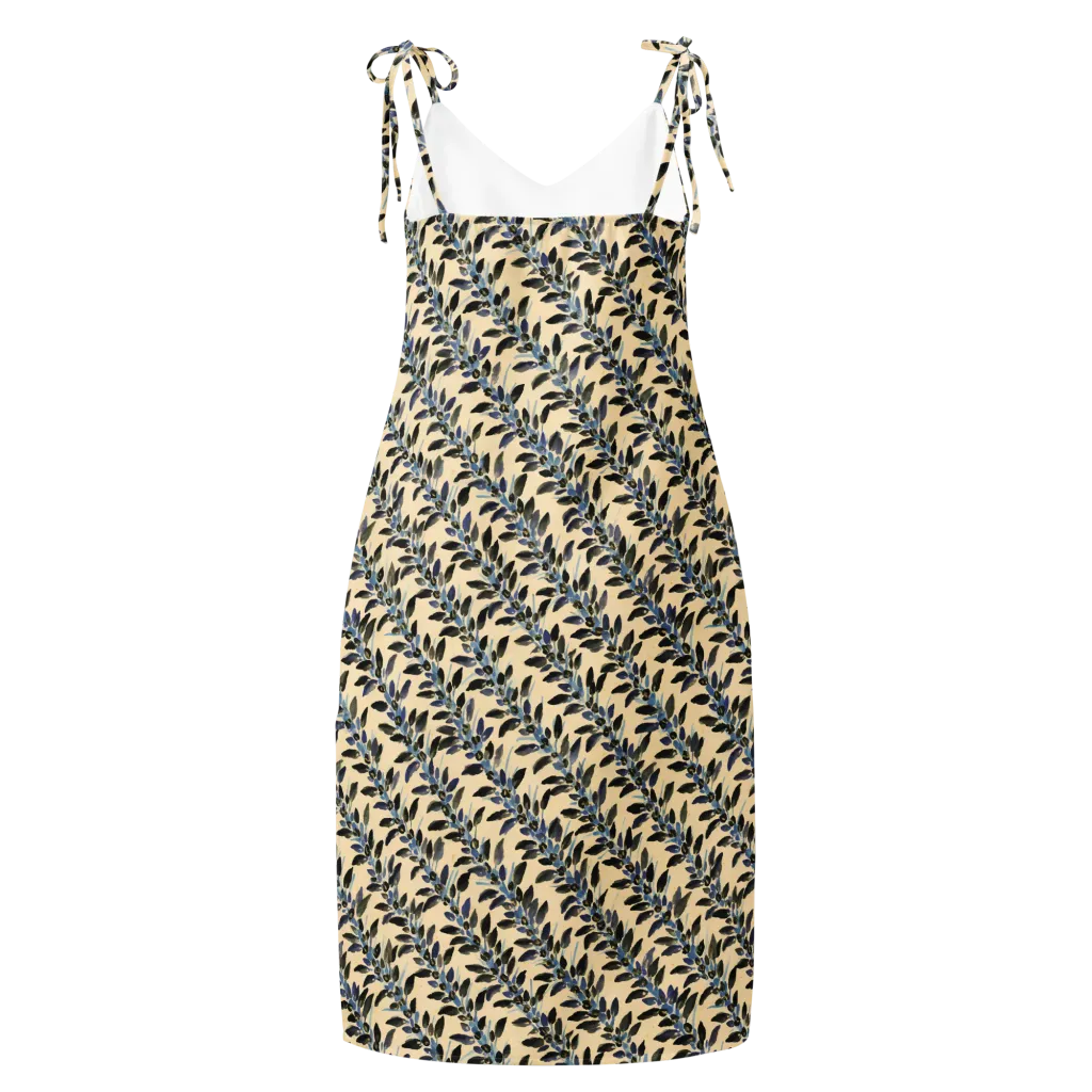 Indigo Sprig on Slip Dress — Back