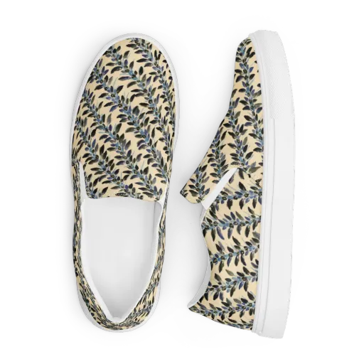 Indigo Sprig on a Men's Slip-On Canvas Shoes