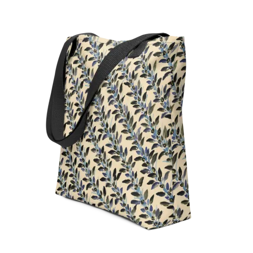 Indigo Sprig on a Tote Bag