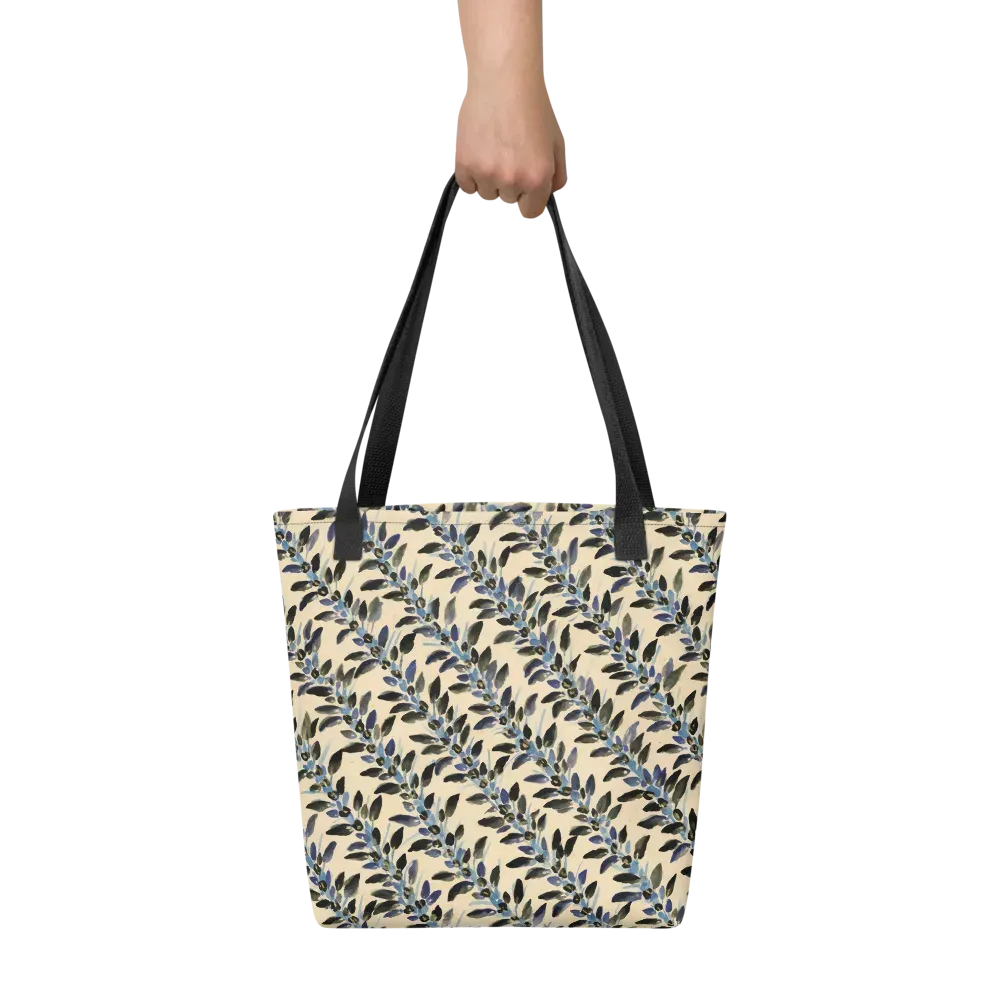 Indigo Sprig on Tote Bag — Front