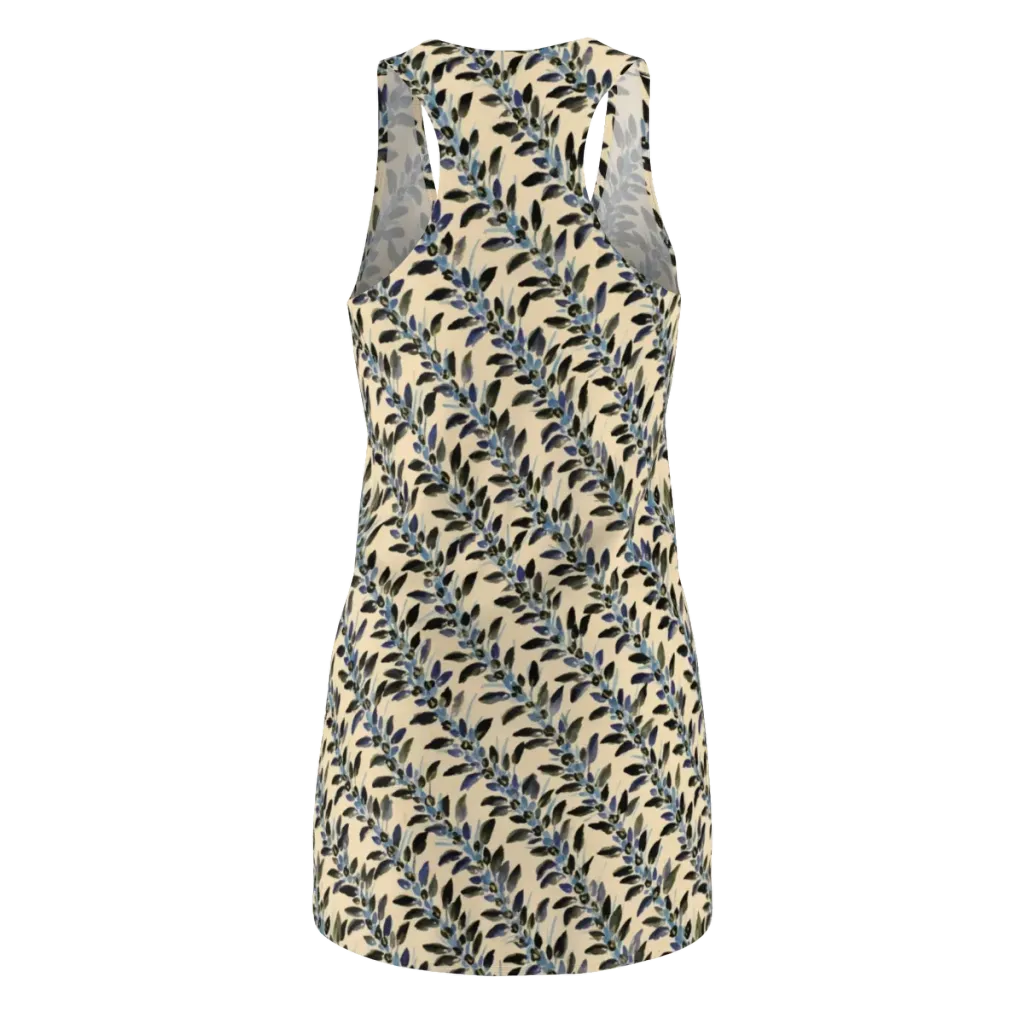 Indigo Sprig on Racerback Dress — Back