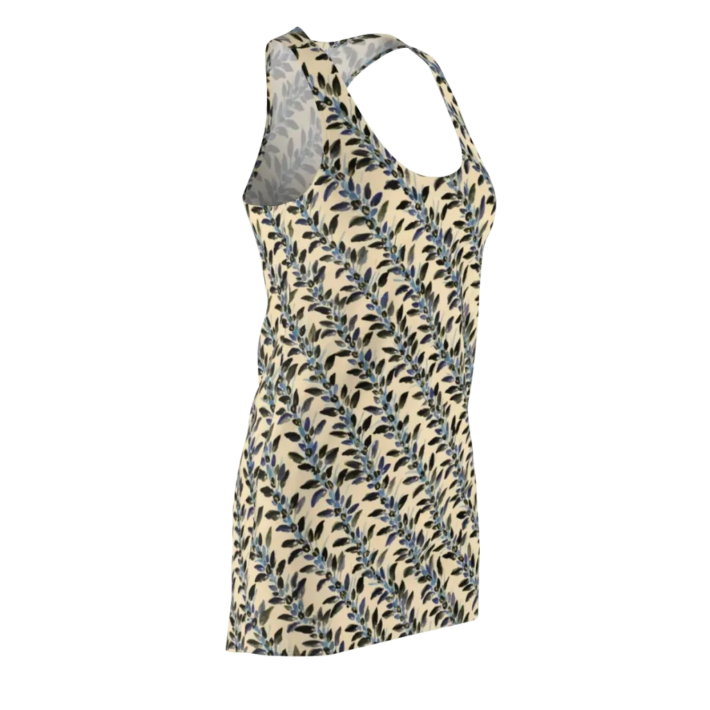 Indigo Sprig on Racerback Dress — Front Side