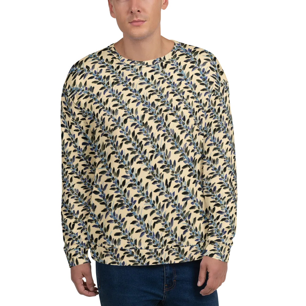 Indigo Sprig on Sweatshirt — Front