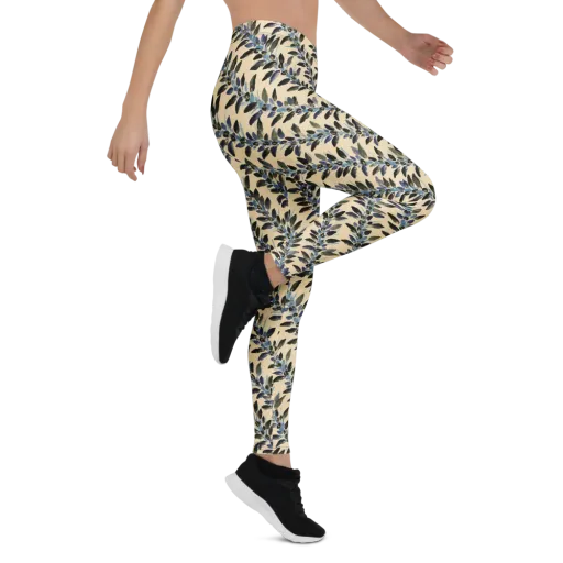 Indigo Sprig on a Leggings