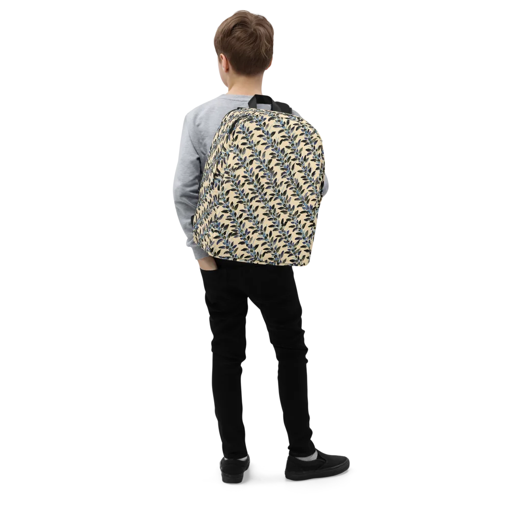 Indigo Sprig on Minimalist Backpack — Right Front