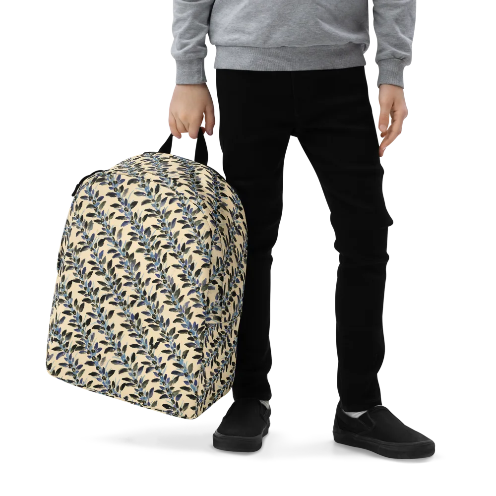 Indigo Sprig on Minimalist Backpack — Zoomed-in