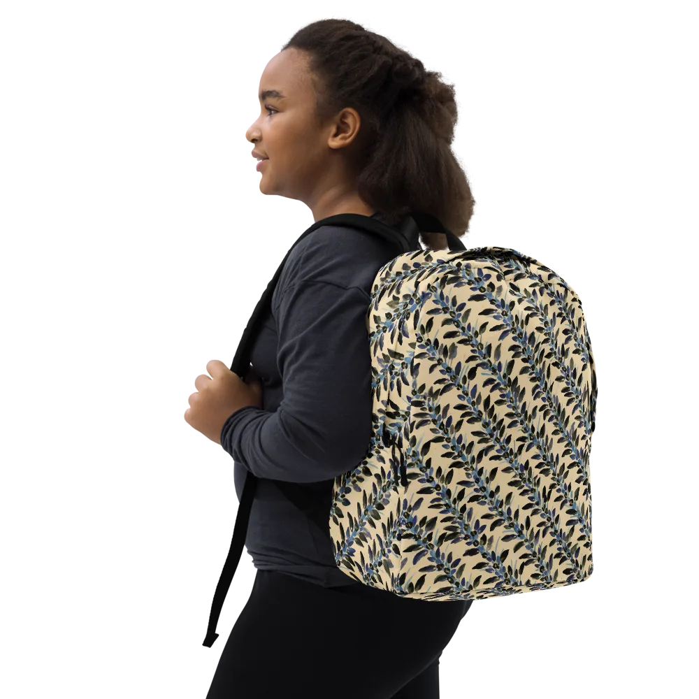 Indigo Sprig on Minimalist Backpack — Right Front