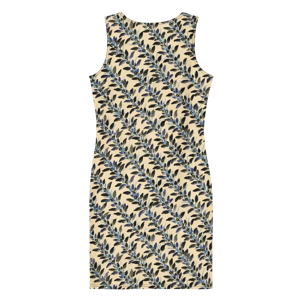 Indigo Sprig on Bodycon Dress — Back
