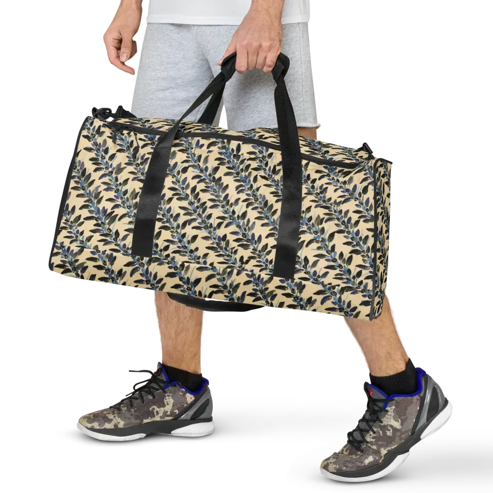 Indigo Sprig on Duffle Bag — Front