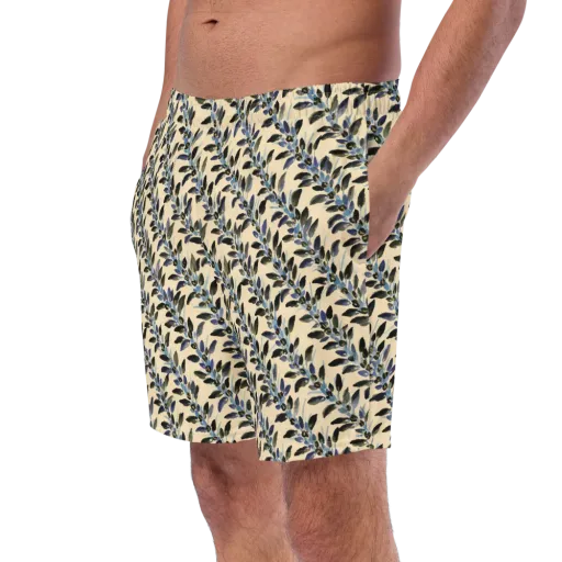 Indigo Sprig on a Swim Trunks