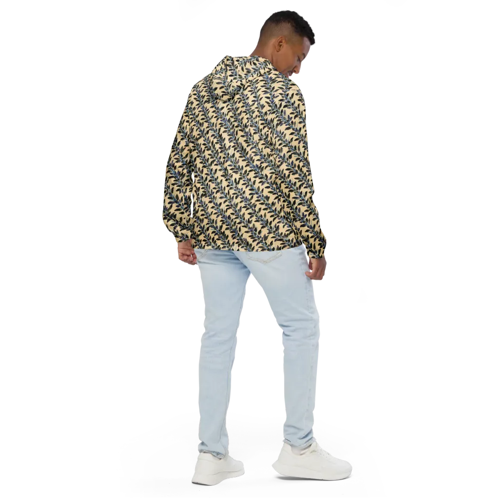Indigo Sprig on Men's Windbreaker — Back