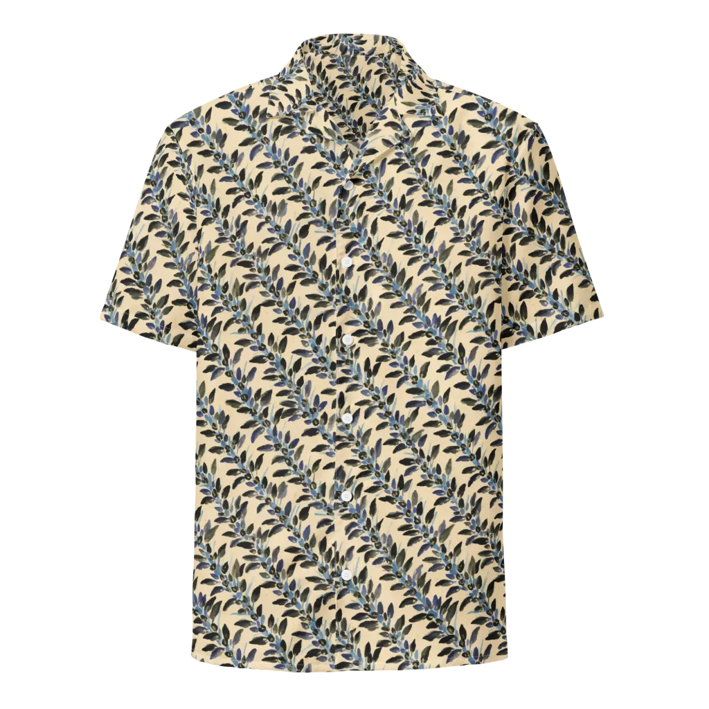 Indigo Sprig on Button Shirt — Front