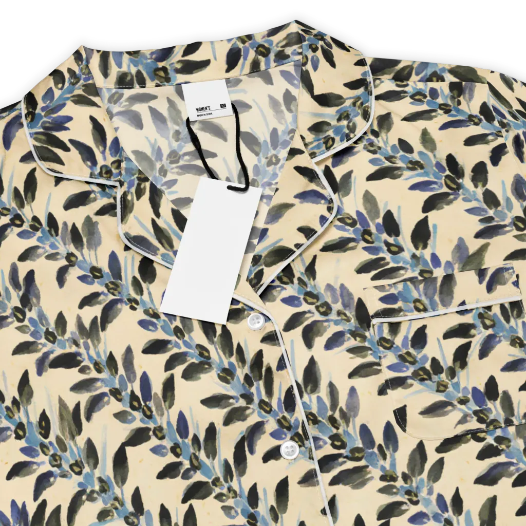 Indigo Sprig on Women's Short Sleeve Pajama Top — Product details