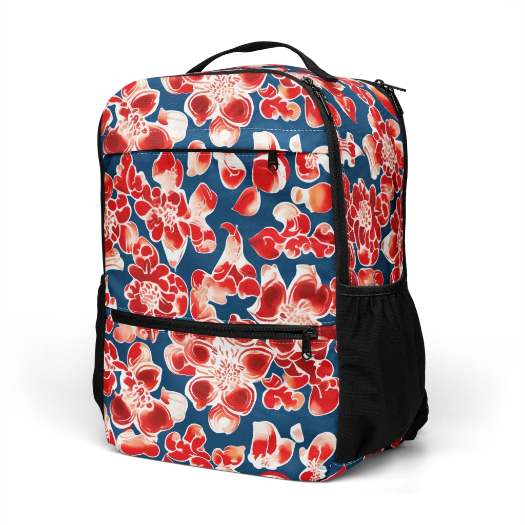 Crimson Midnight on Utility Backpack — Left Front