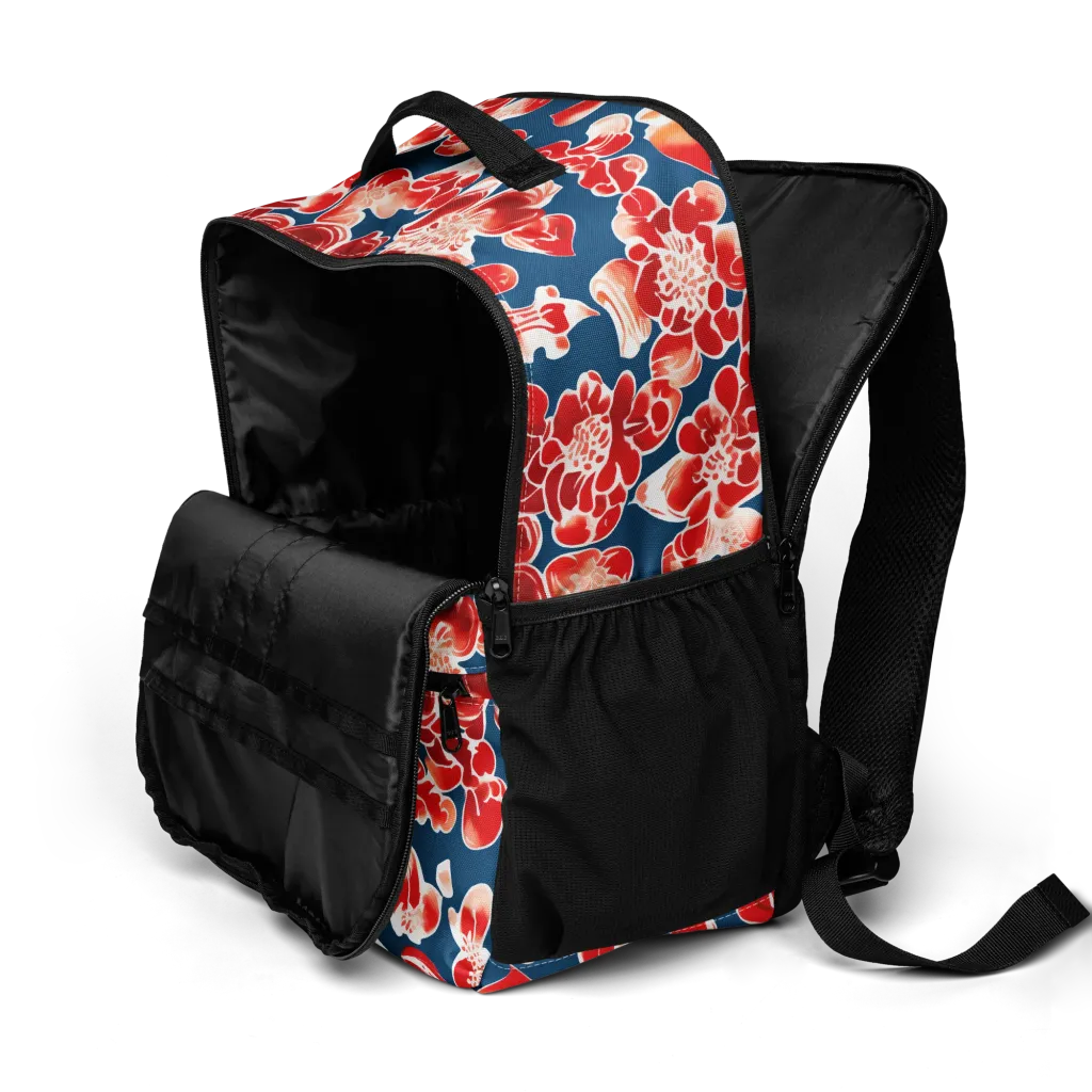 Crimson Midnight on Utility Backpack — Product details 2