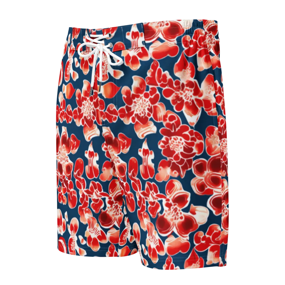 Crimson Midnight on Men's Board Shorts — Front