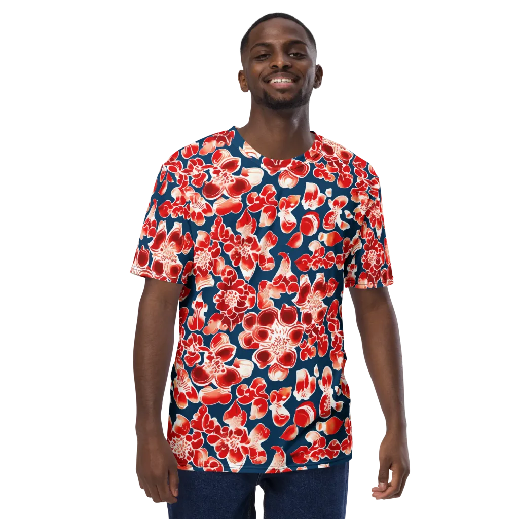 Crimson Midnight on Men's Crew Neck T-Shirt — Front
