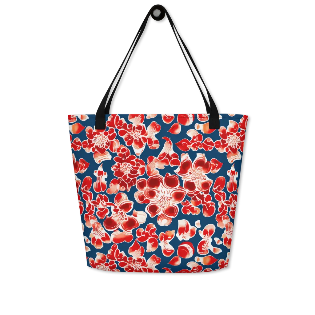 Crimson Midnight on Large Tote Bag W/ Pocket — Front