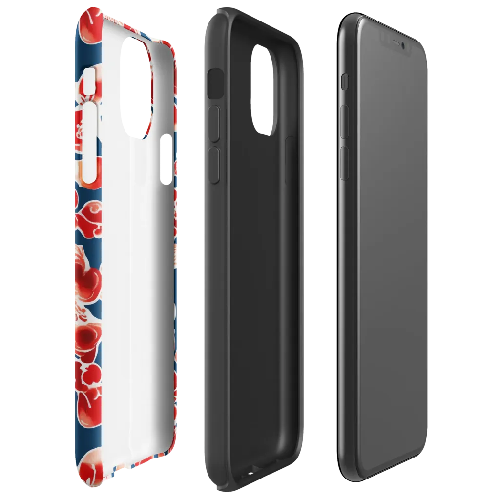 Crimson Midnight on Tough Case for iPhone® — Right