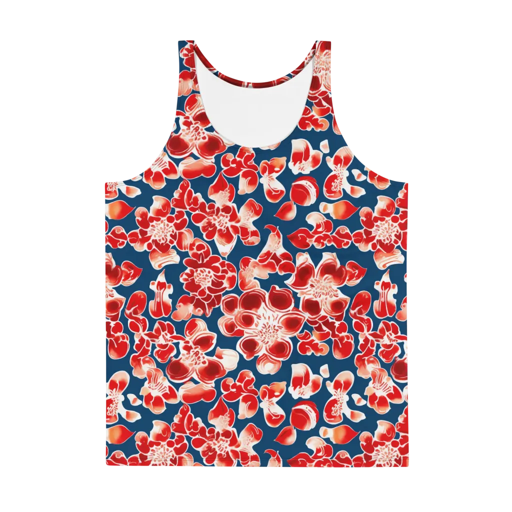 Crimson Midnight on Men's Tank Top — Front