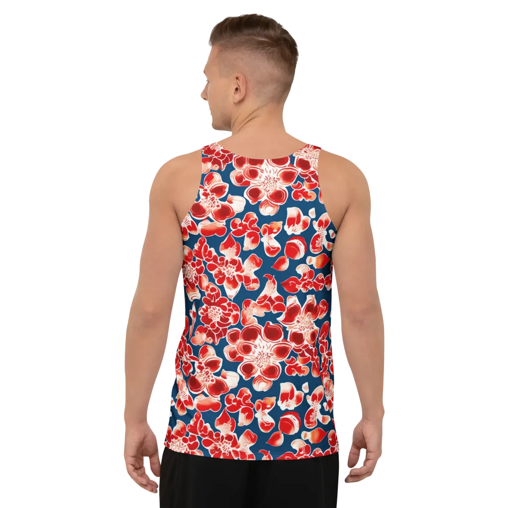 Crimson Midnight on Men's Tank Top — Back