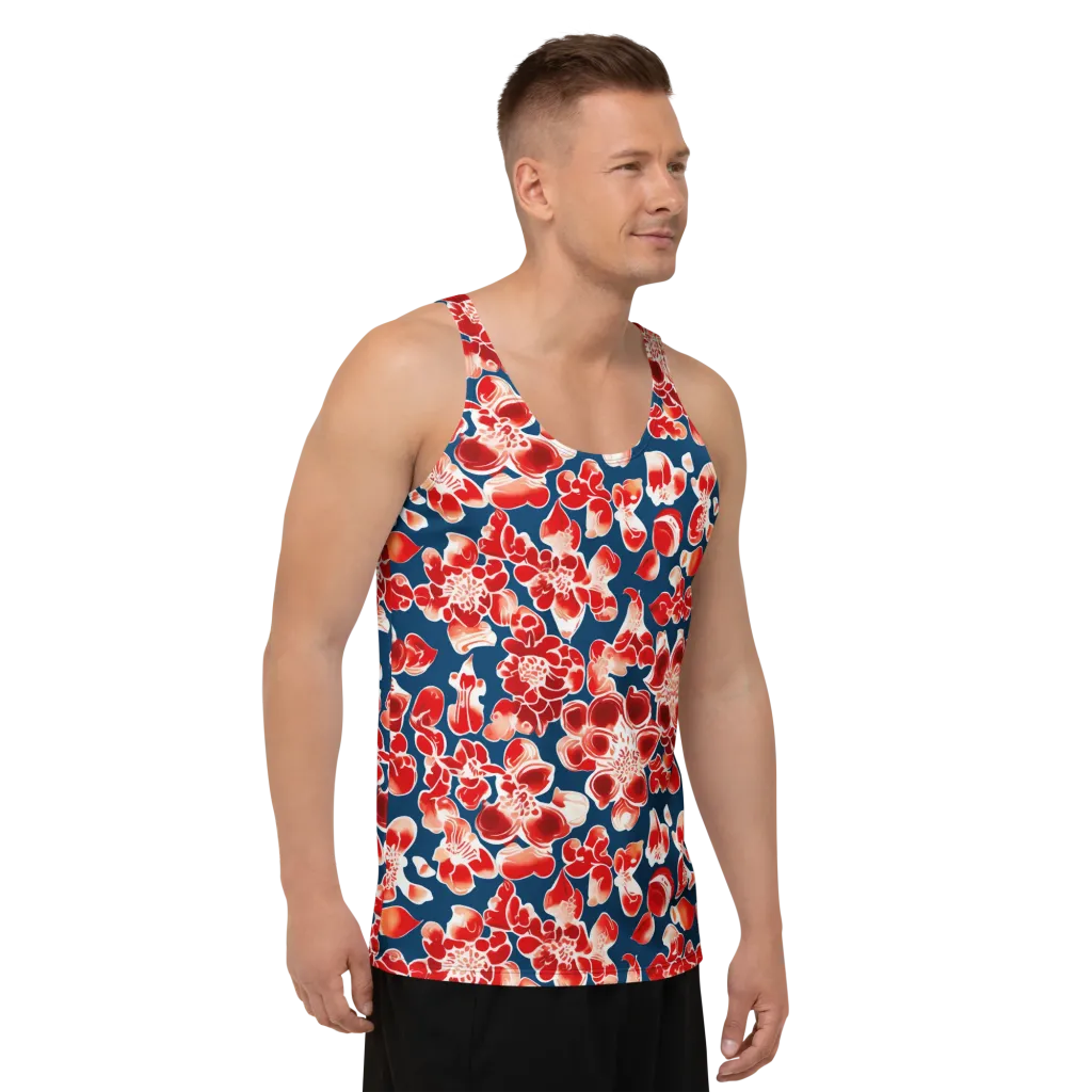 Crimson Midnight on Men's Tank Top — Right Front