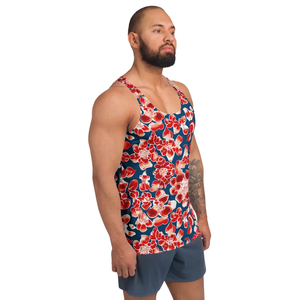 Crimson Midnight on Men's Tank Top — Right Front