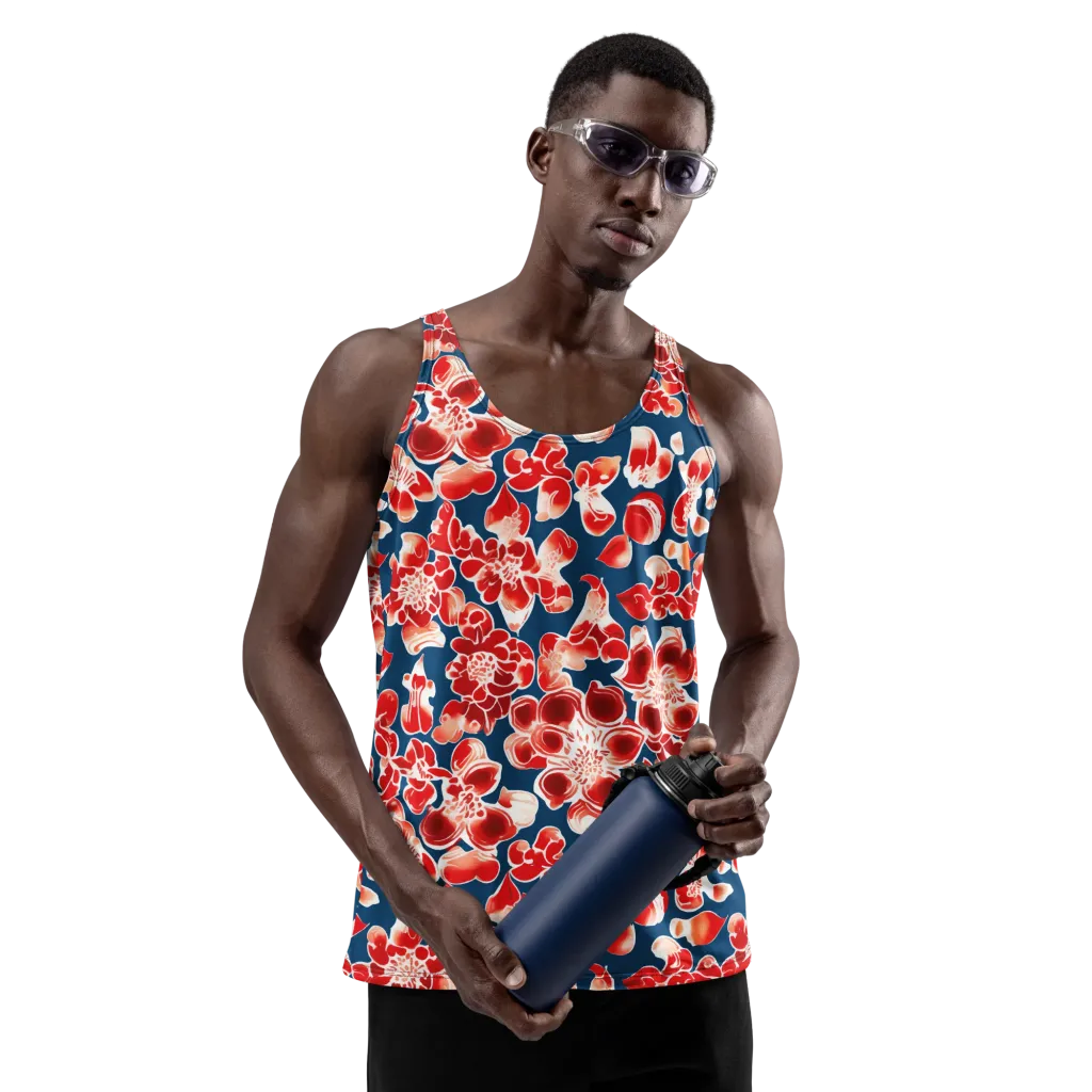 Crimson Midnight on Men's Tank Top — Front