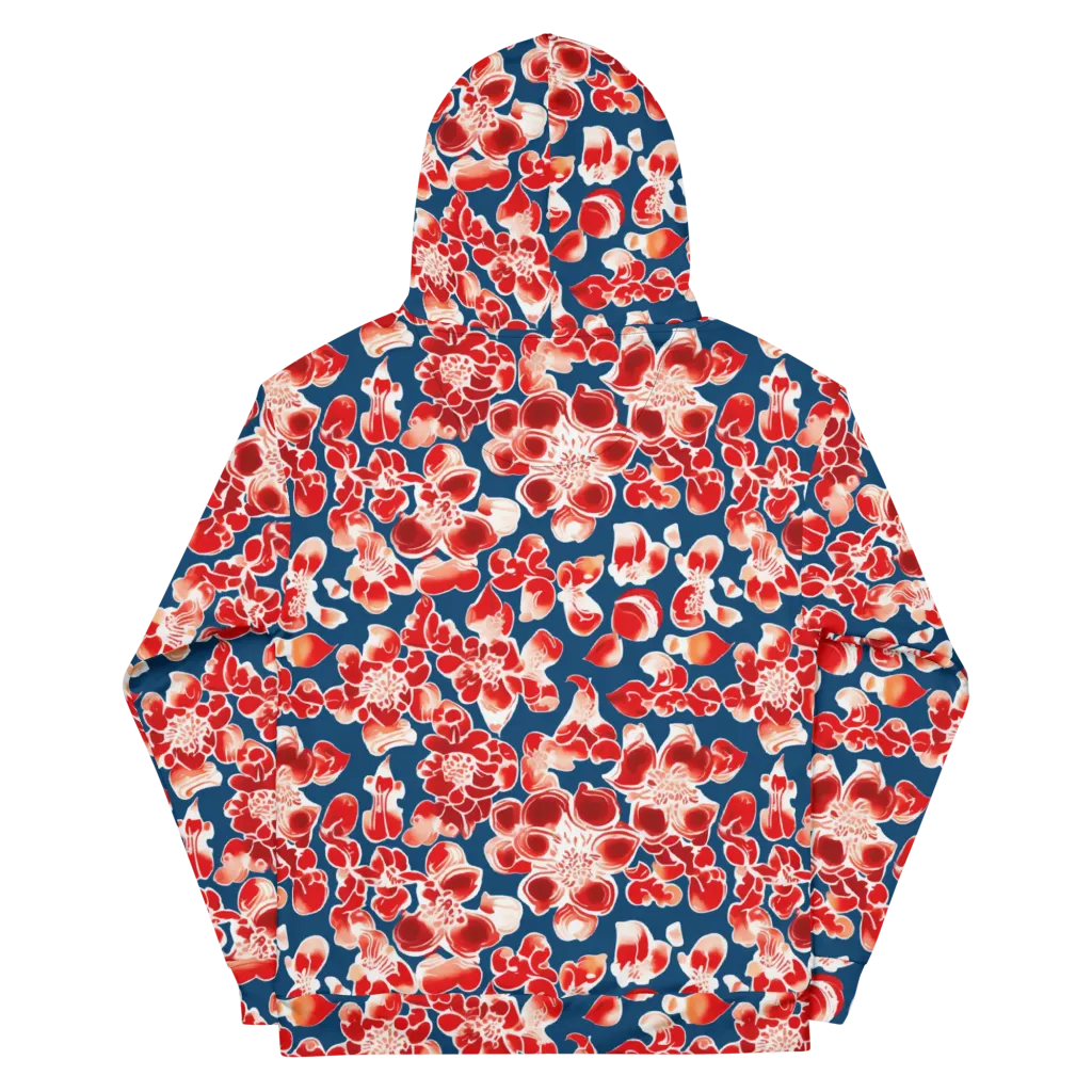 Crimson Midnight on Cotton Hoodie — Back