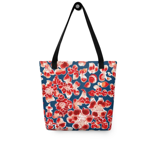 Crimson Midnight on a Tote Bag