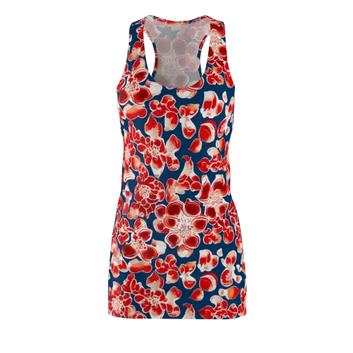 Crimson Midnight on a Racerback Dress
