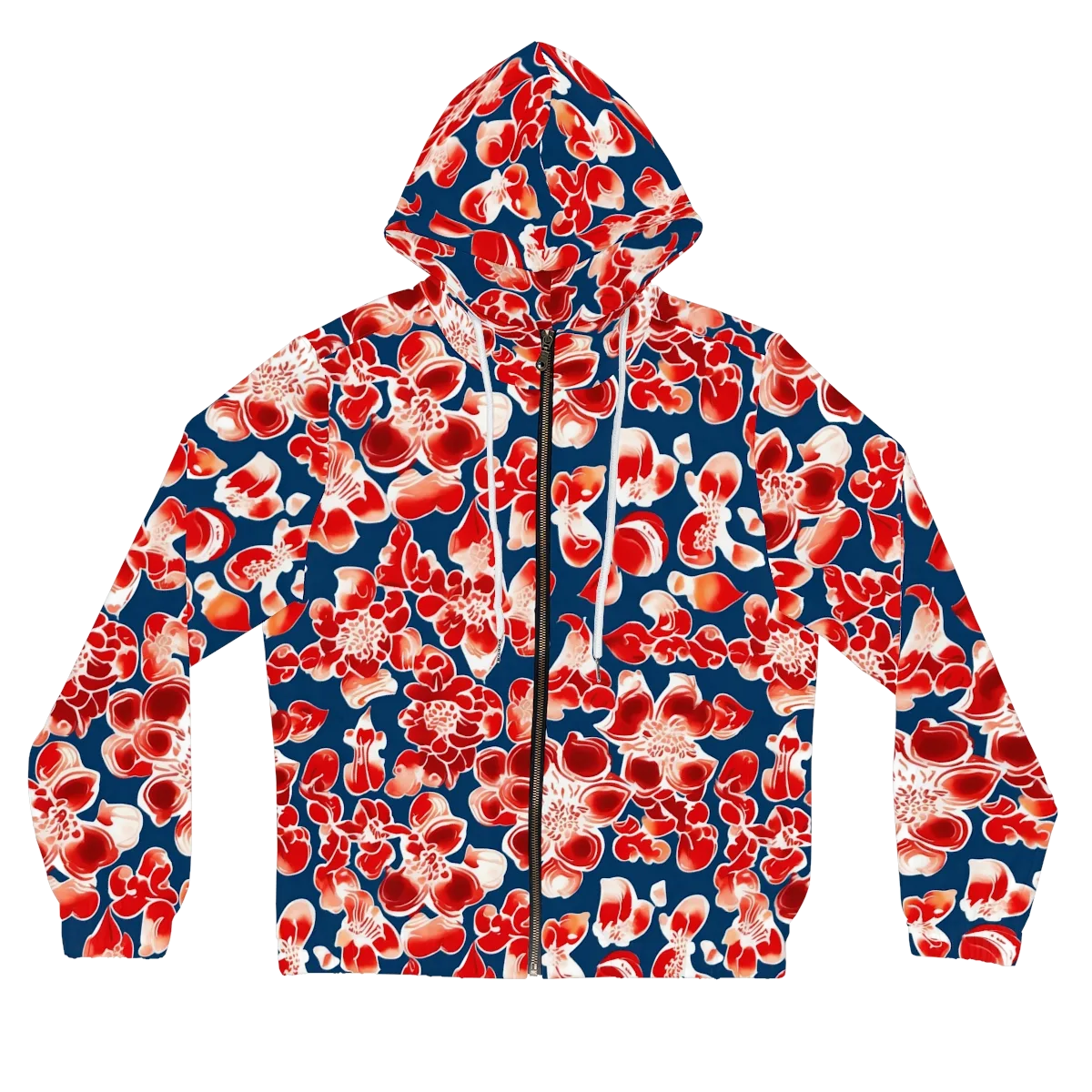 Crimson Midnight on Women's Full-Zip Hoodie — Front