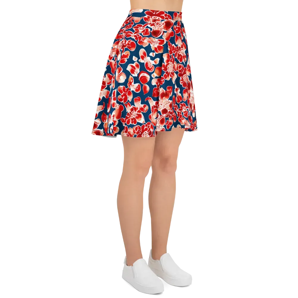 Crimson Midnight on Skater Skirt — Right