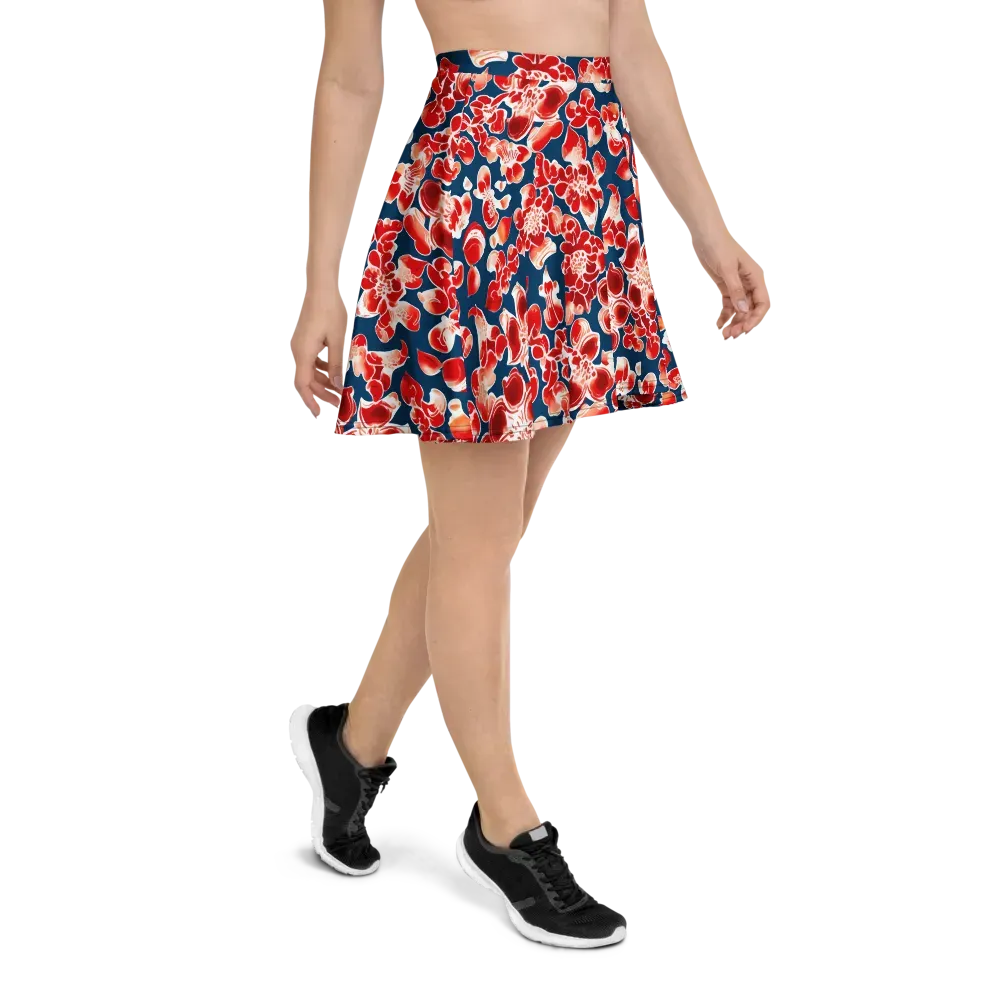 Crimson Midnight on Skater Skirt — Right