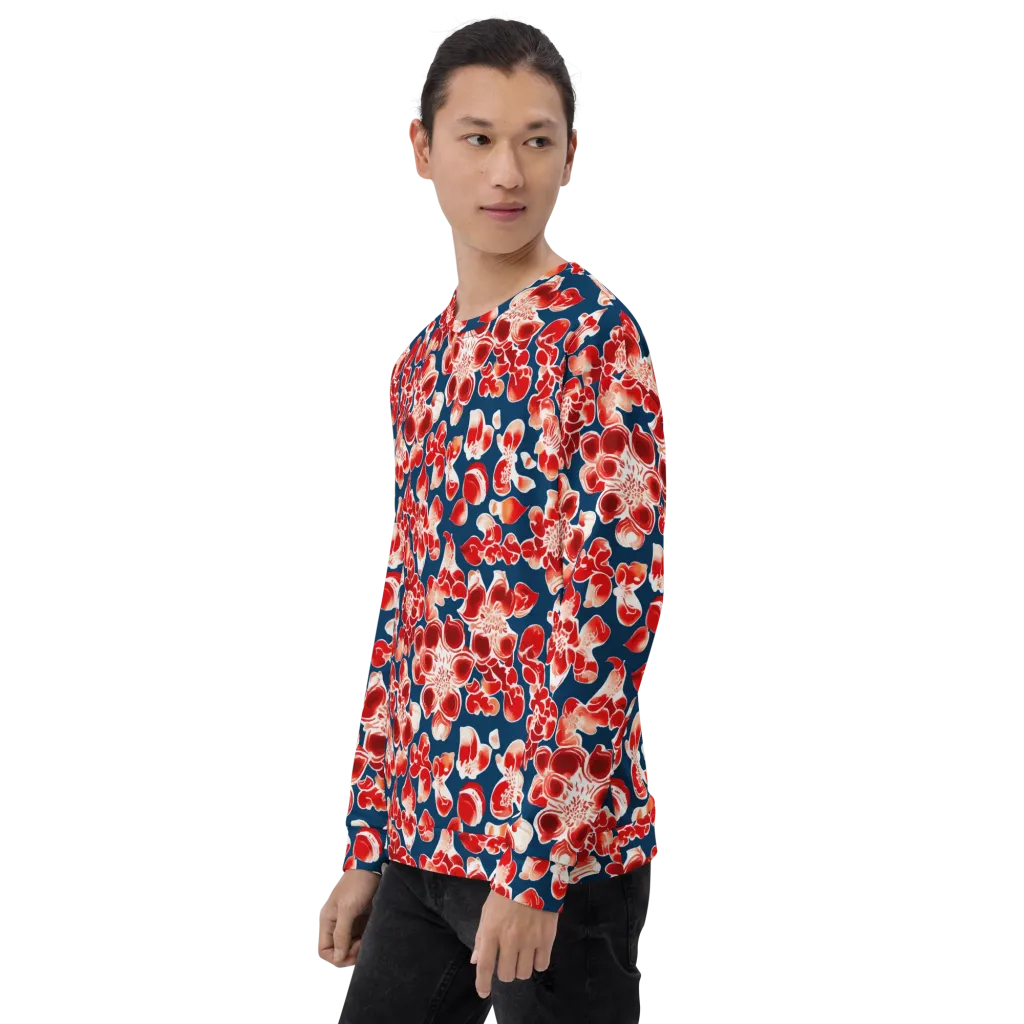 Crimson Midnight on Sweatshirt — Left Front