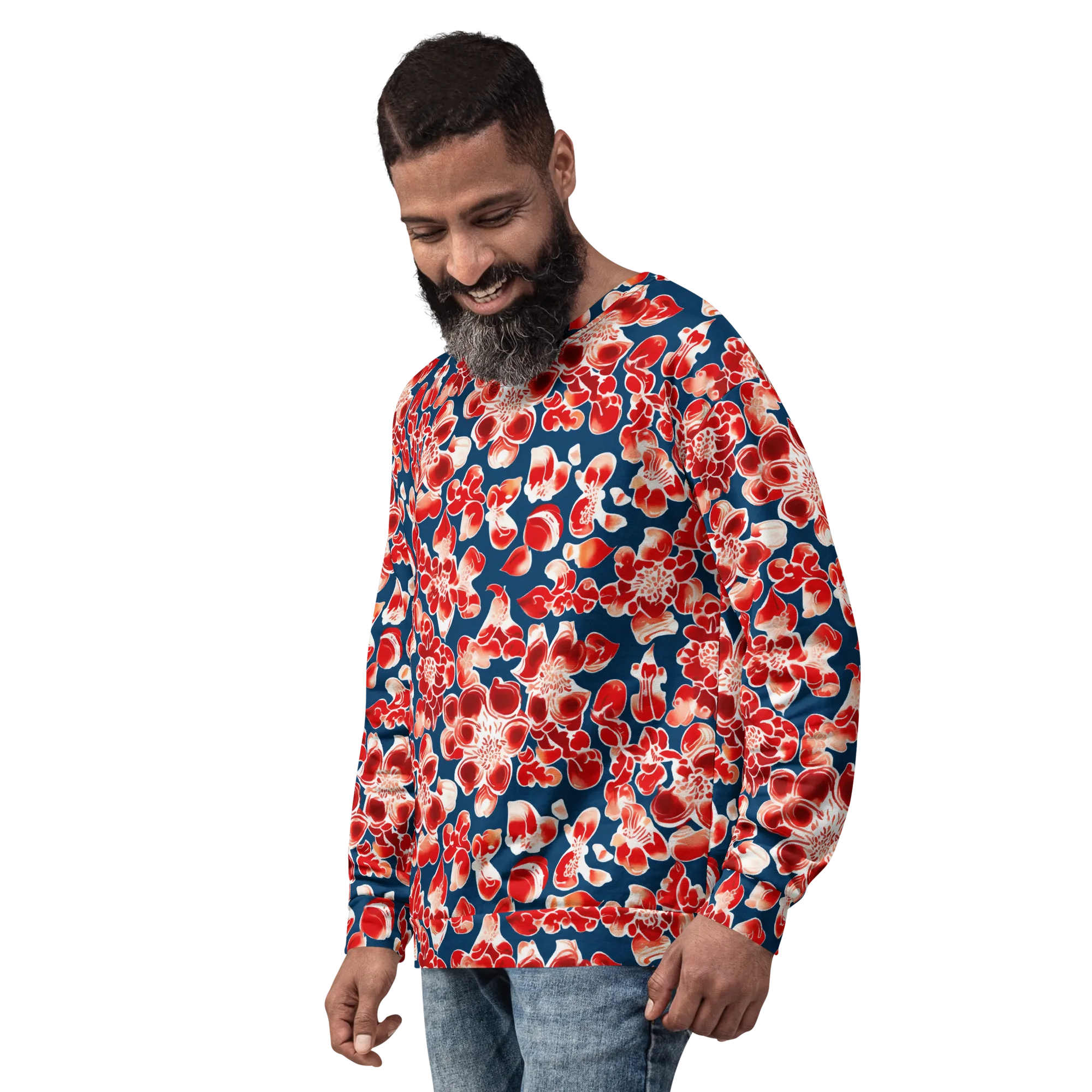 Crimson Midnight on Sweatshirt — Left Front