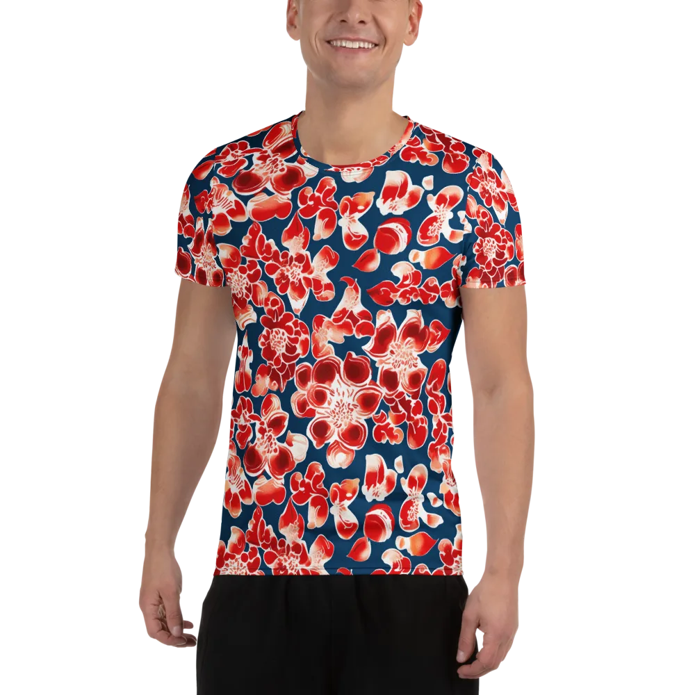 Crimson Midnight on Men's Athletic T-Shirt — Front
