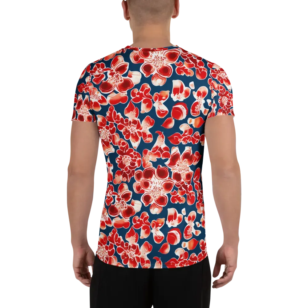 Crimson Midnight on Men's Athletic T-Shirt — Back